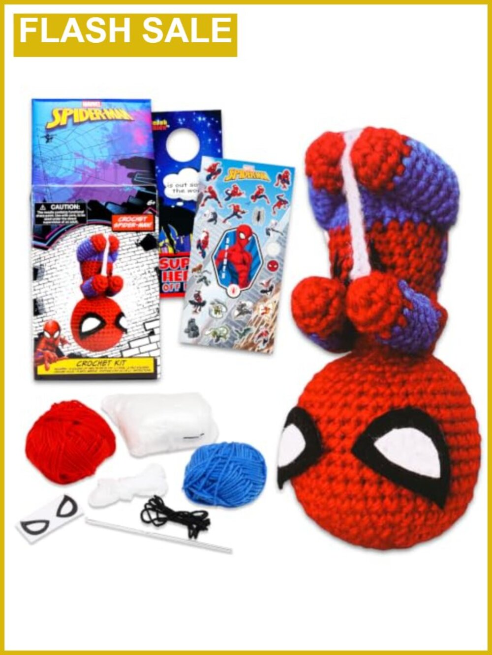 Spiderman Crochet Kit for Beginners Marvel Superhero Pattern